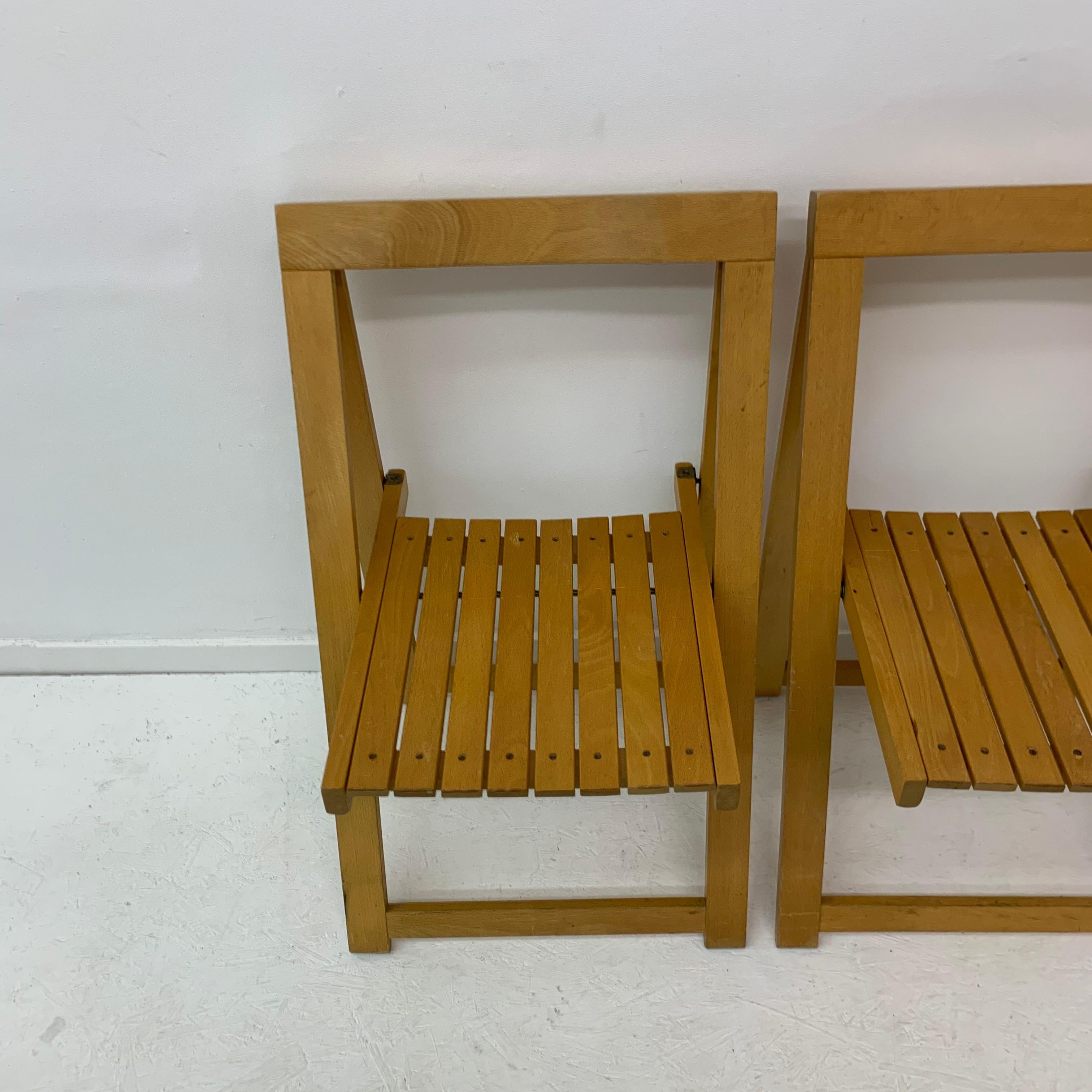 Set of 2 Aldo Jacober for Alberto Bazzani folding chairs, 1960’s For Sale 7