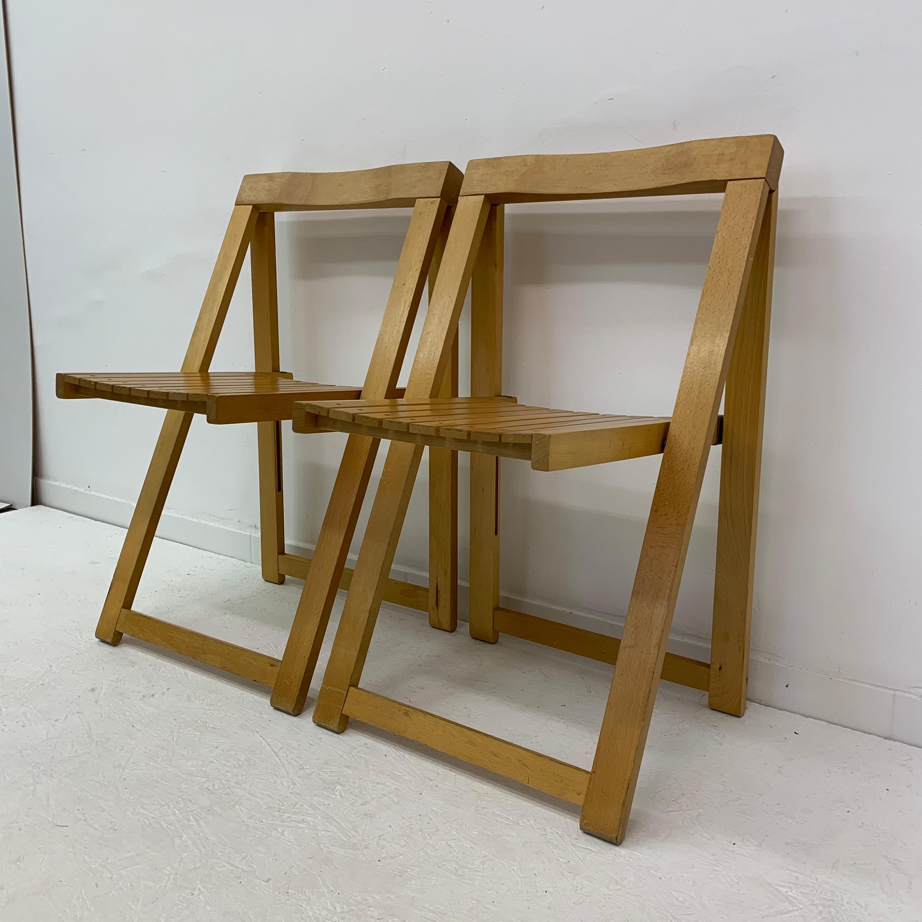 Set of 2 Aldo Jacober for Alberto Bazzani folding chairs, 1960’s For Sale 10