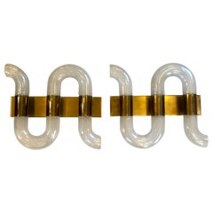 Set of 2 Aldo Nason Sconces for Mazzega, 1960s