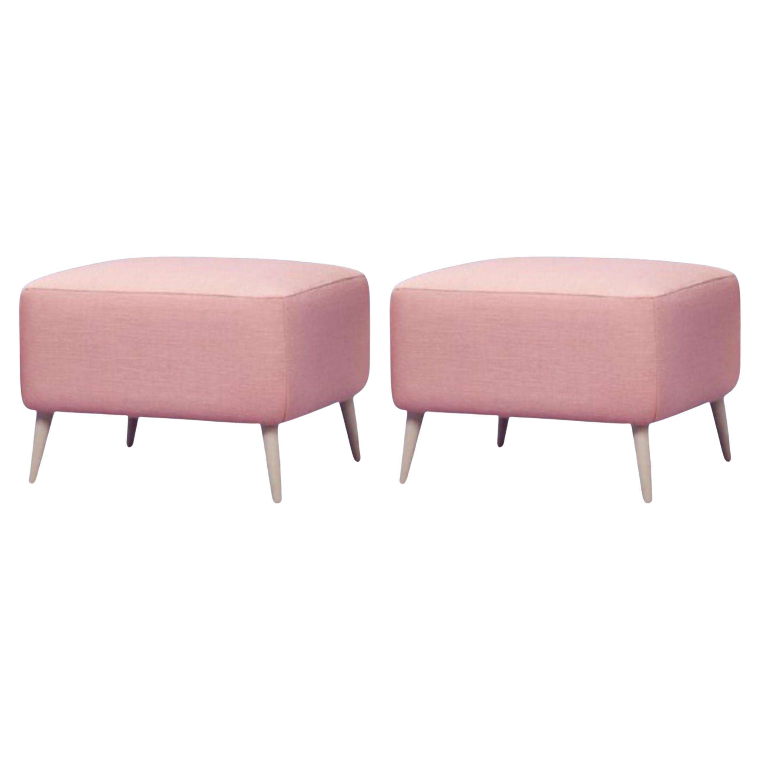 Set of 2 Alice Ottoman, Square by Pepe Albargues For Sale