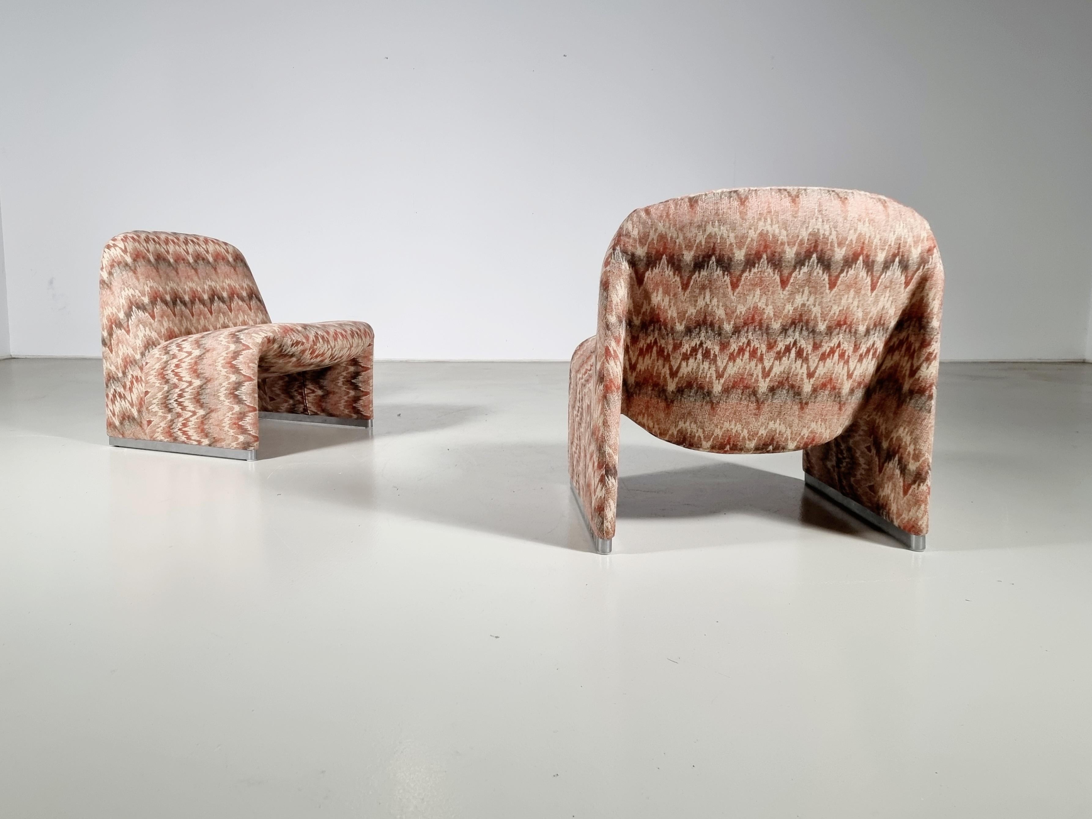 Set of 2 Alky Chairs by Giancarlo Piretti for Castelli, 1970s In Good Condition In amstelveen, NL