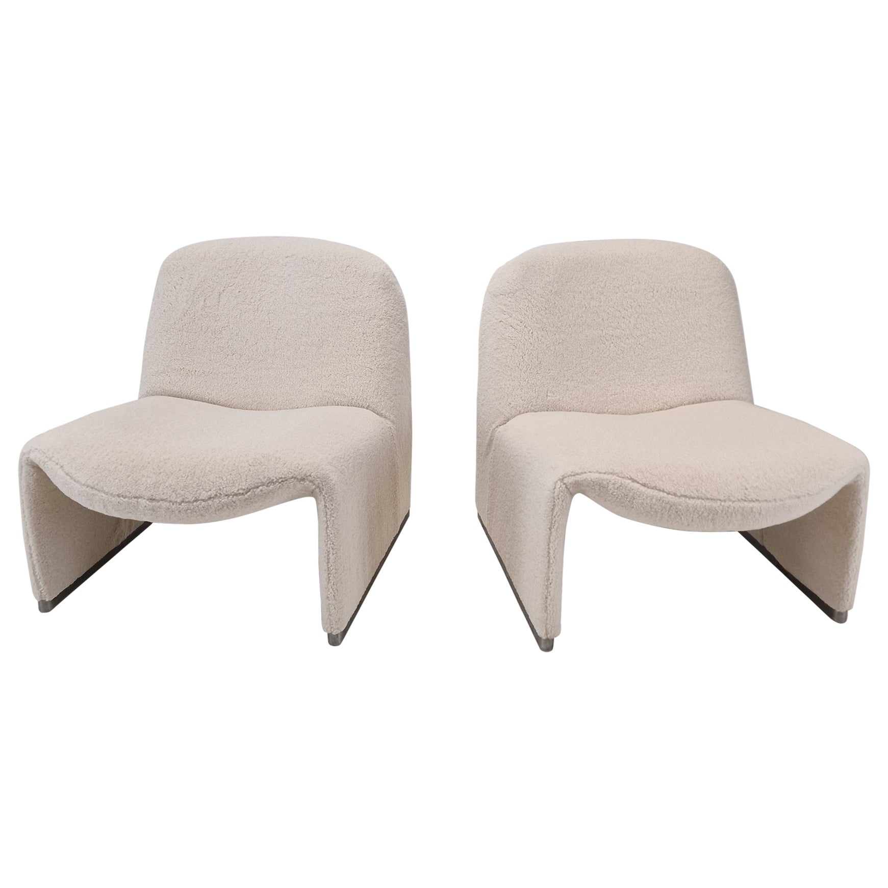 Satz von 2 Alky Loungesesseln von Giancarlo Piretti für Artifort, 1970er Jahre