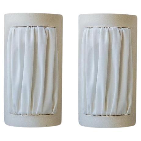 Set of 2 Almond Small Istos Wall Lights by Lisa Allegra