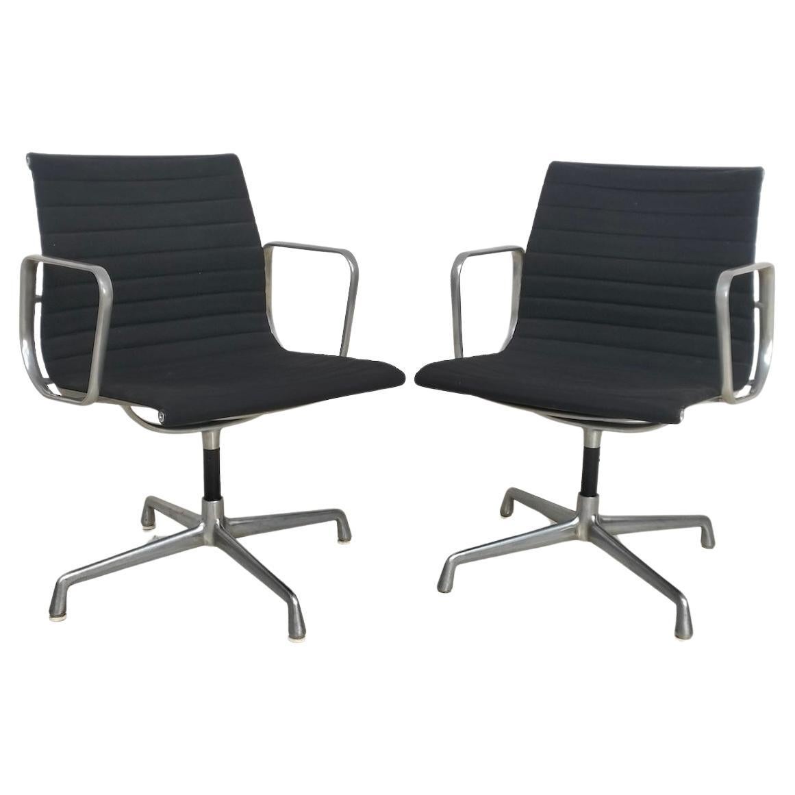 Set of 2 Aluminium Chair EA108 by Charles and Ray Eames  for ICF, 1960s