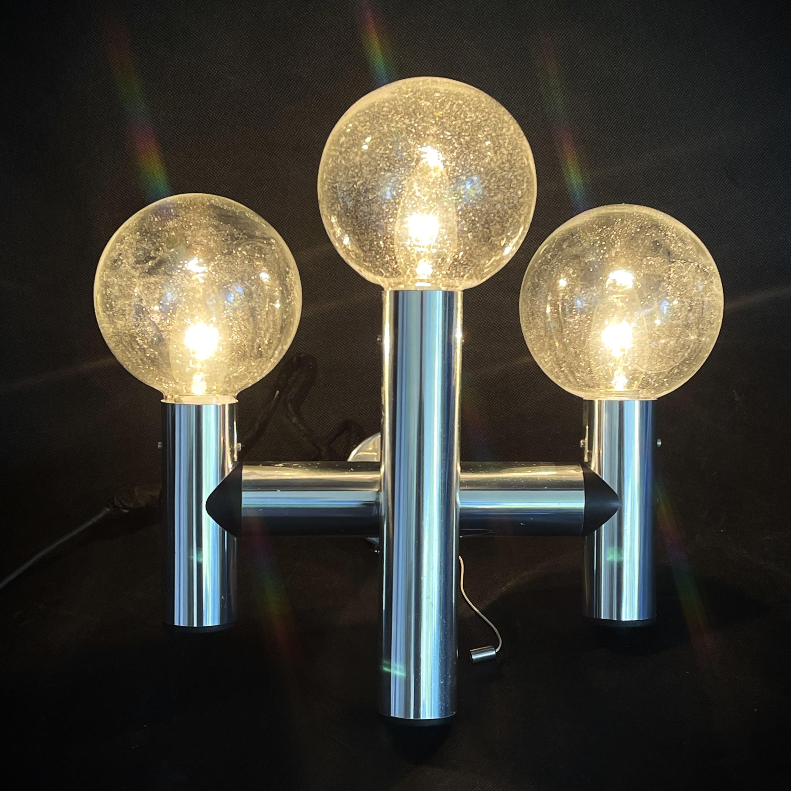 Aluminum Set of 2 Aluminium Wall Lamps by JT Kalmar, Modell RS 3 WL, 1970s For Sale