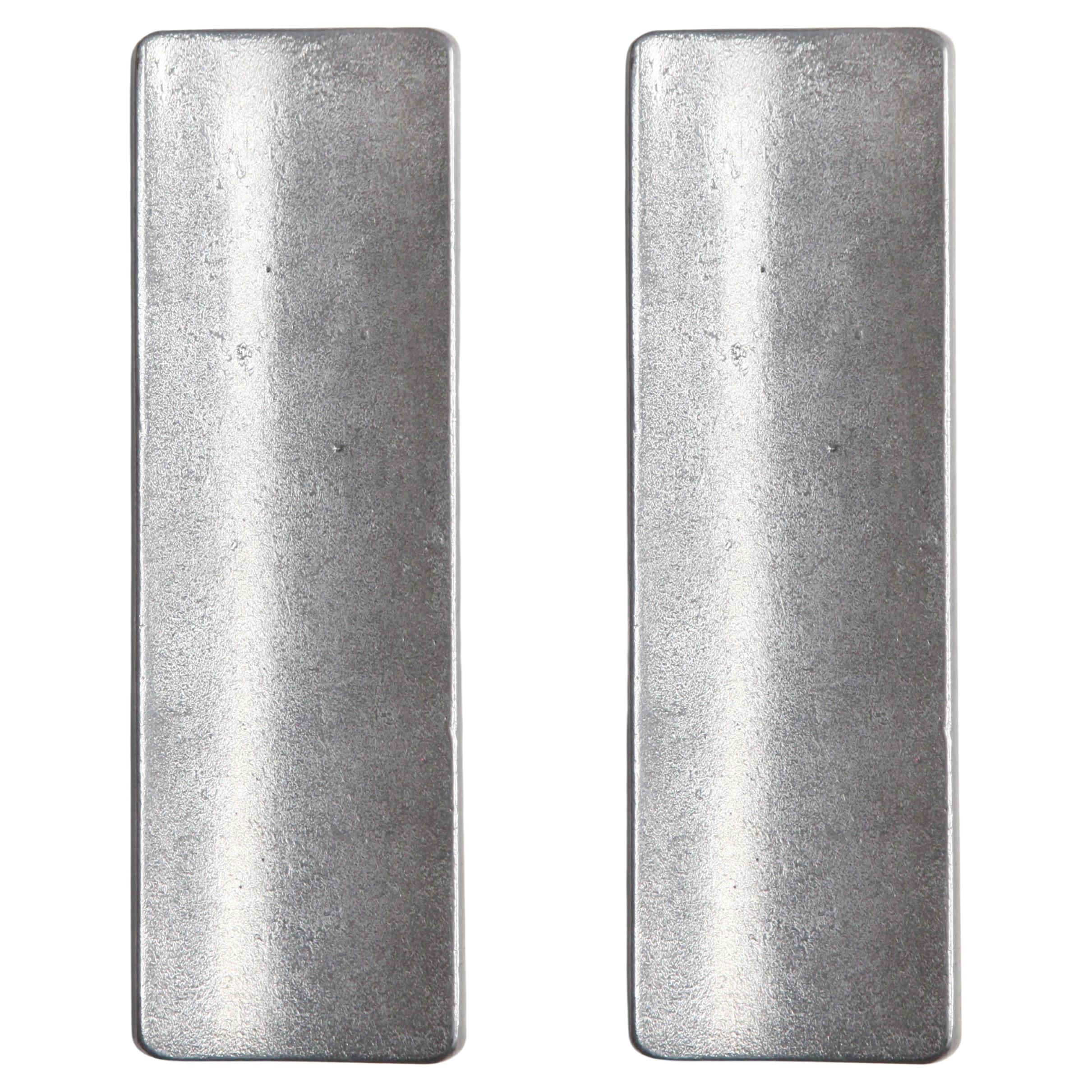 Set of 2 Aluminum Arc Pen Trays by Stem Design For Sale