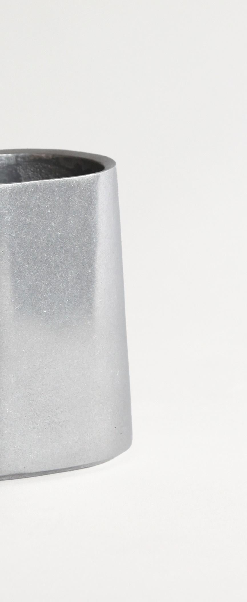 Modern Set of 2 Aluminum Taper Pen Stands by Stem Design For Sale