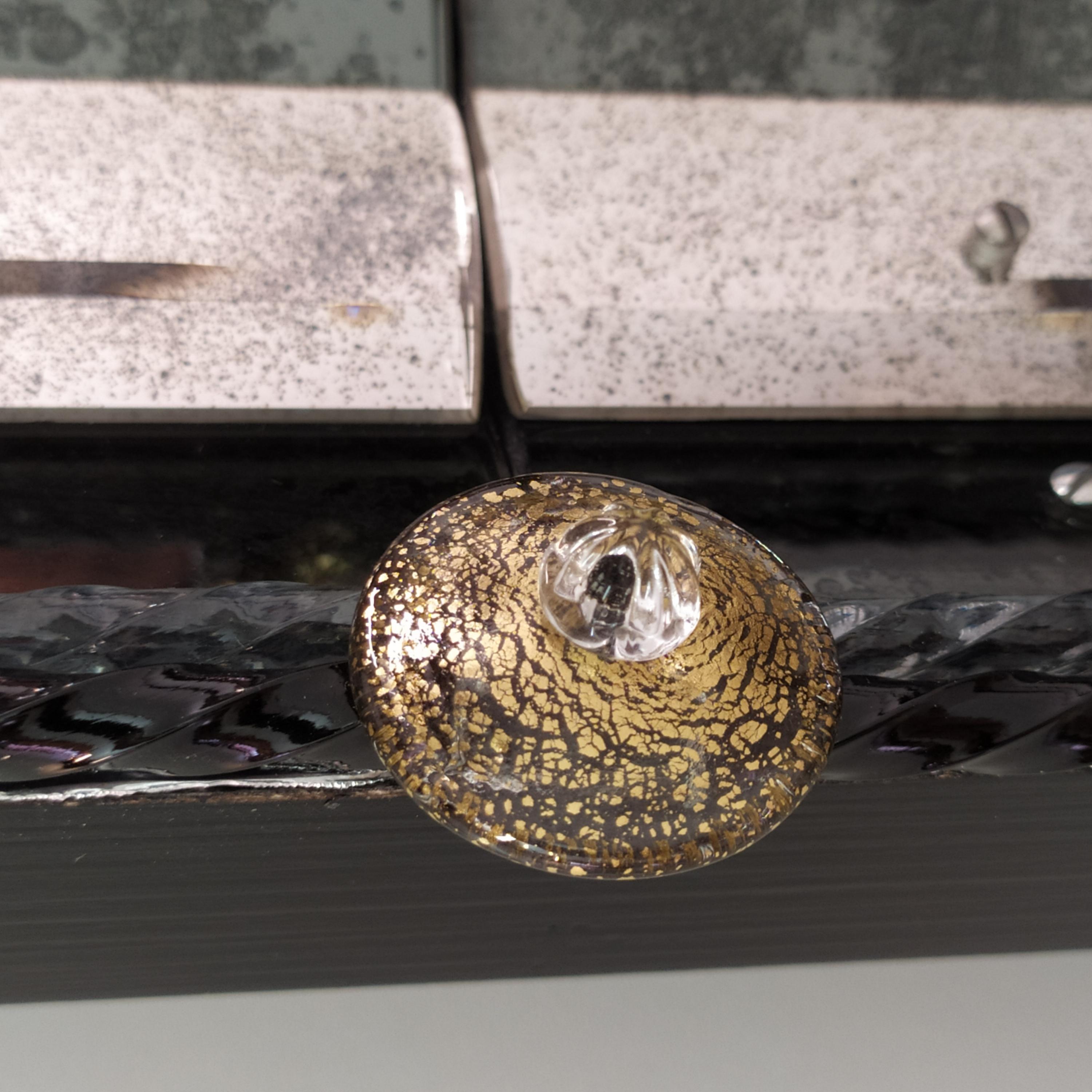 Européen Set de 2 miroirs de luxe contemporains en verre de Murano 