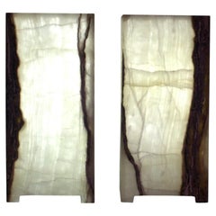 Set of 2 Ambient Nightstand Lamps in Onyx