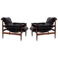 Set of 2 "Amiral" Easy Chairs Designed by Eric Merthen, 1960s