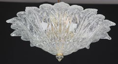 Set of 2 Amsterdam Palmetta, Italian Murano Glass Ceiling Light or Flush Mount