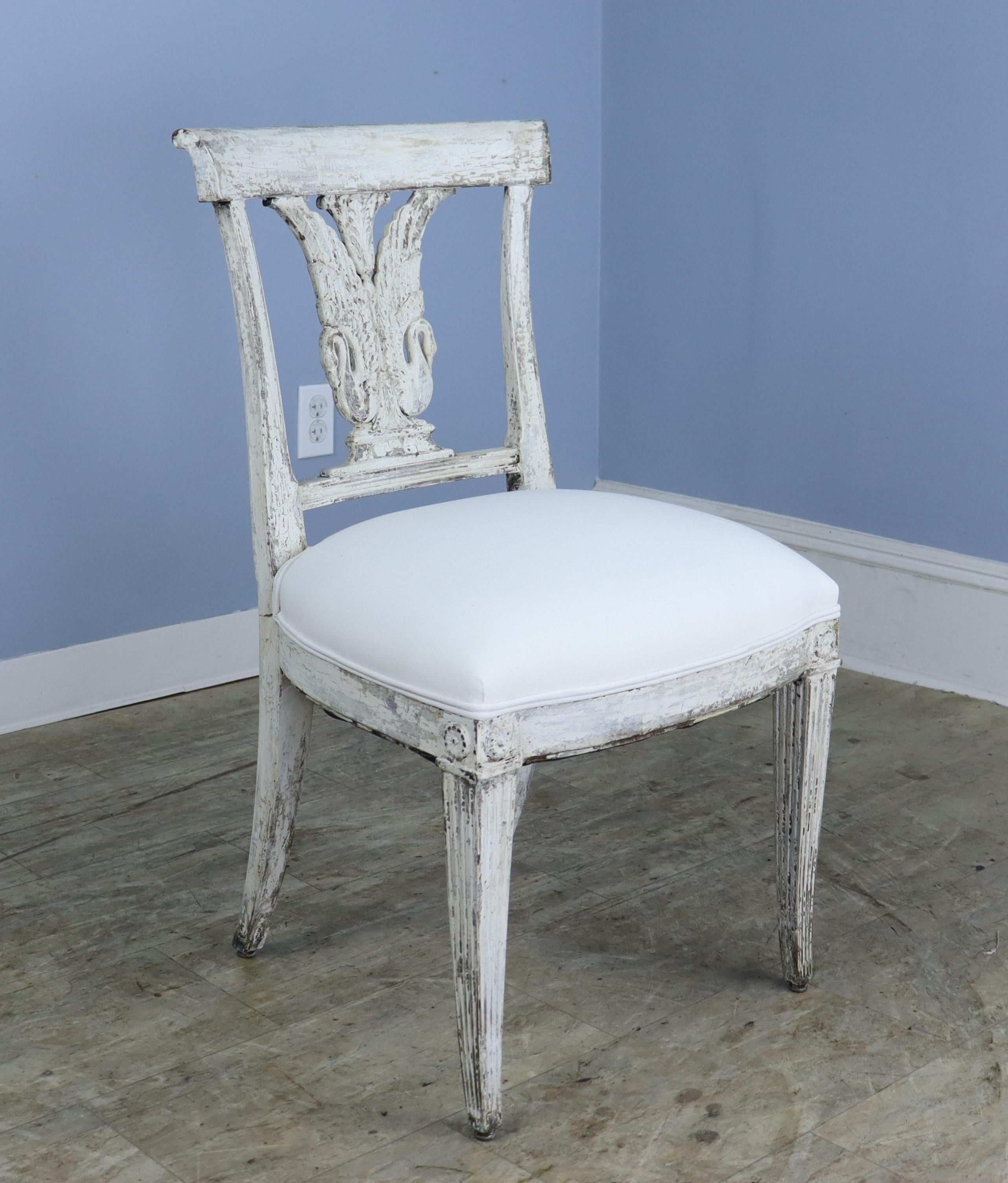 Set of 2 and 6 French Empire Dining Chairs For Sale 2