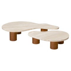 Set of 2 Andrea and Luca Coffee Table by Umberto Bellardi Ricci