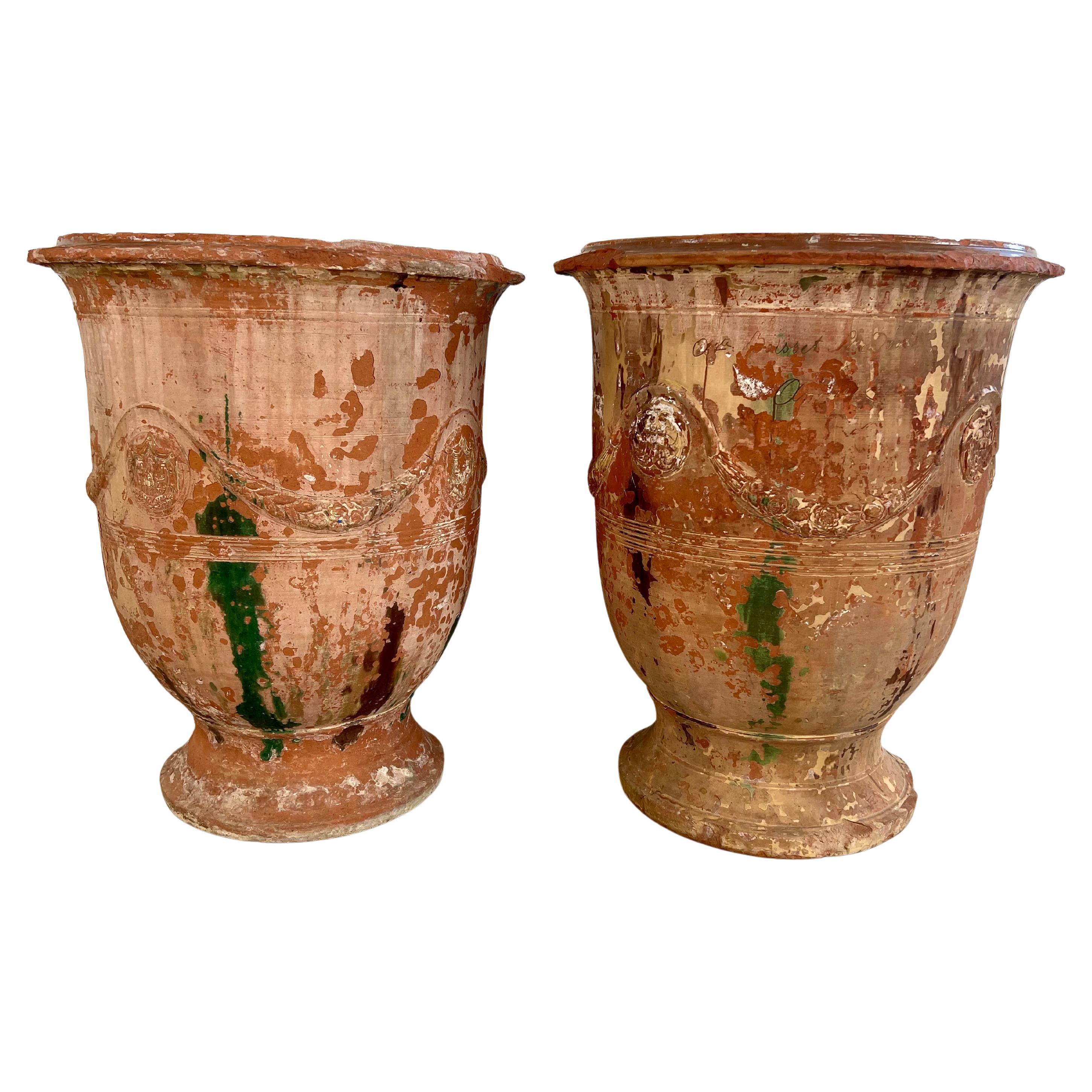 Ensemble de 2 urnes Anduze de Boisset