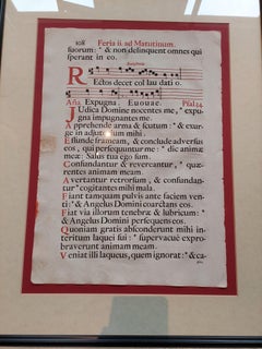 Set of 2 Antique Antiphonal Music Sheets 'Spanish', Published circa 1700