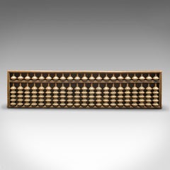 2er-Set antiker Bambus-Handels Abacus, chinesisch, Eiche, Bambus, viktorianisch, um 1900