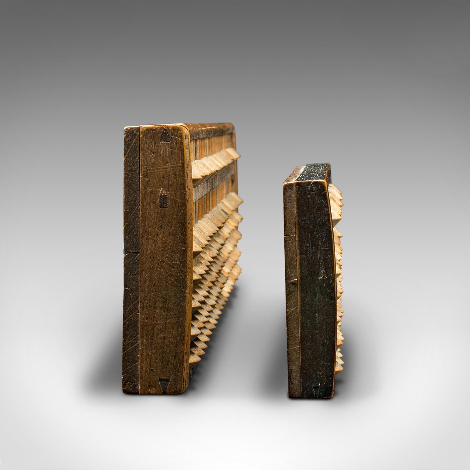 19th Century Set of 2 Antique Bamboo Trader's Abacus, Chinese, Oak, Bamboo, Victorian, C.1900 For Sale