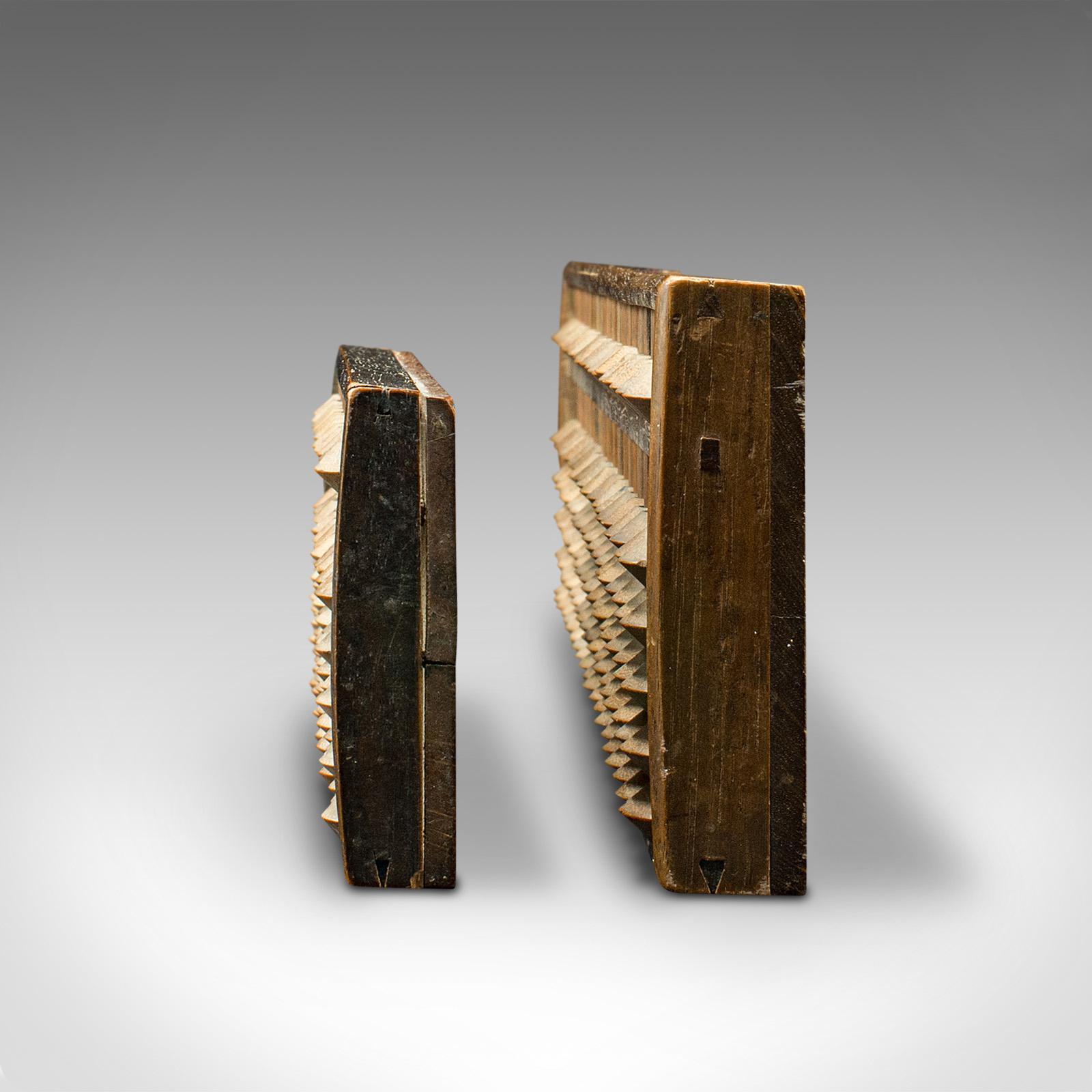 Juego de 2 ábacos antiguos de comerciante de bambú, chino, roble, bambú, victoriano, c.1900 Chino