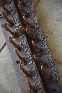 Set of 2 Antique Cast Iron Racks, 1900s