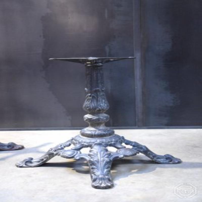 Set of 2, Antique Cast Iron Table Bases For Sale 4