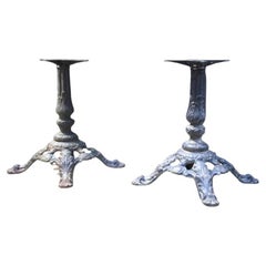Set of 2, Antique Cast Iron Table Bases
