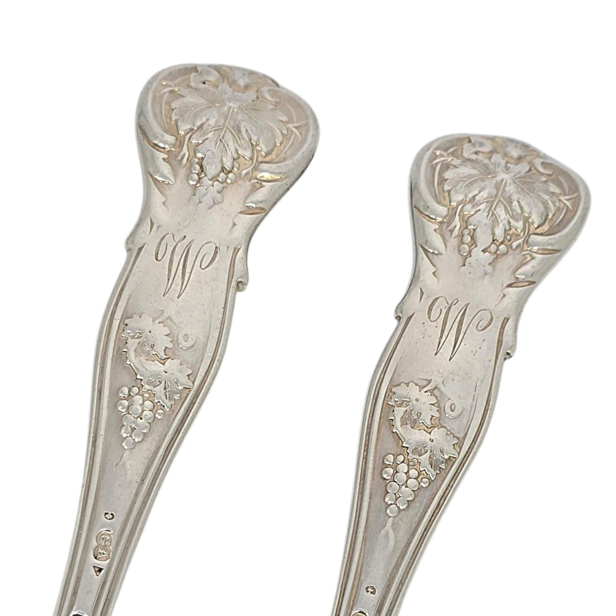 Set di 2 forchette da carne in argento Sterling di George Adams Chawner & Co. in vendita 4