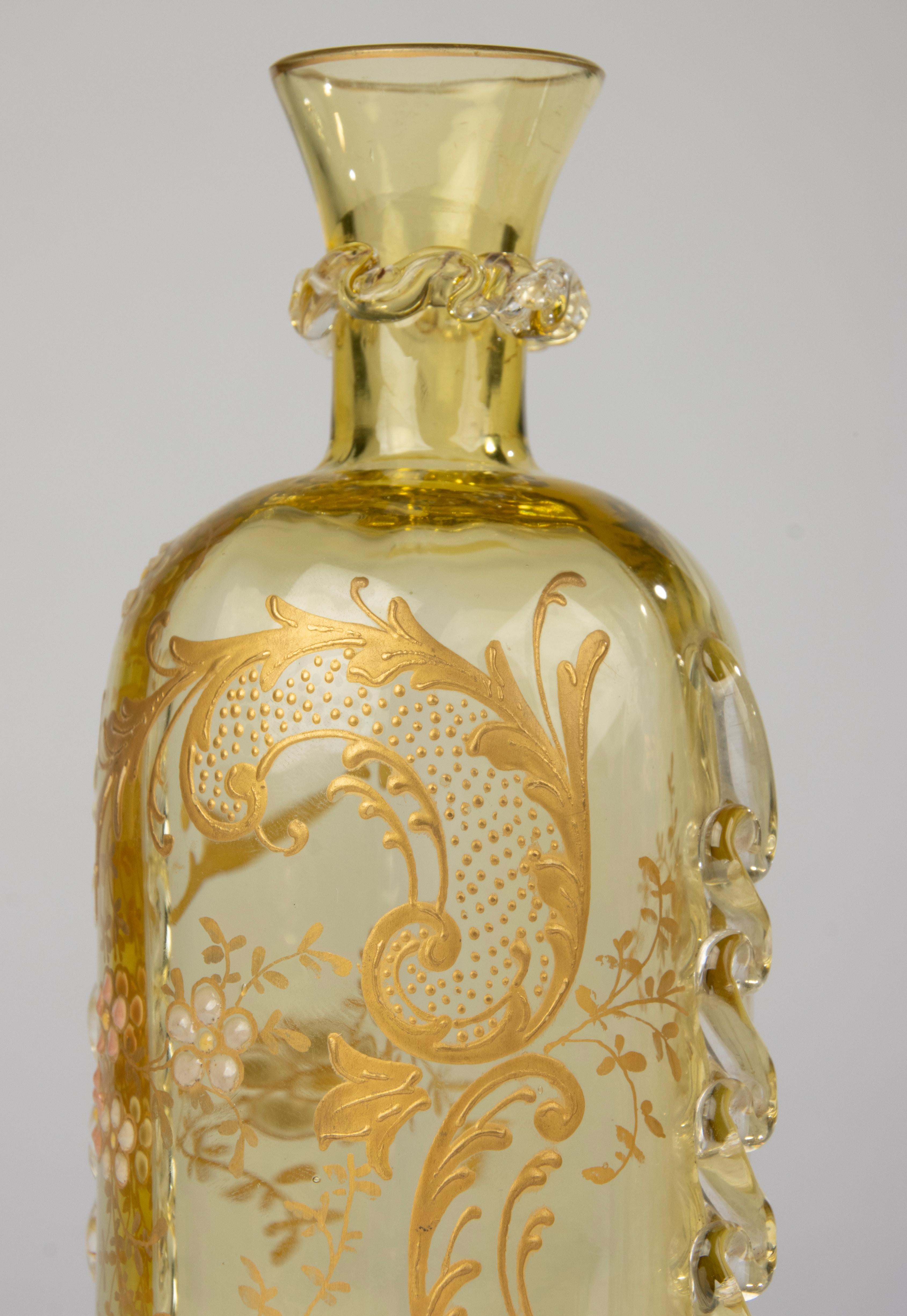 Ensemble de 2 vases en verre ancien en vente 5