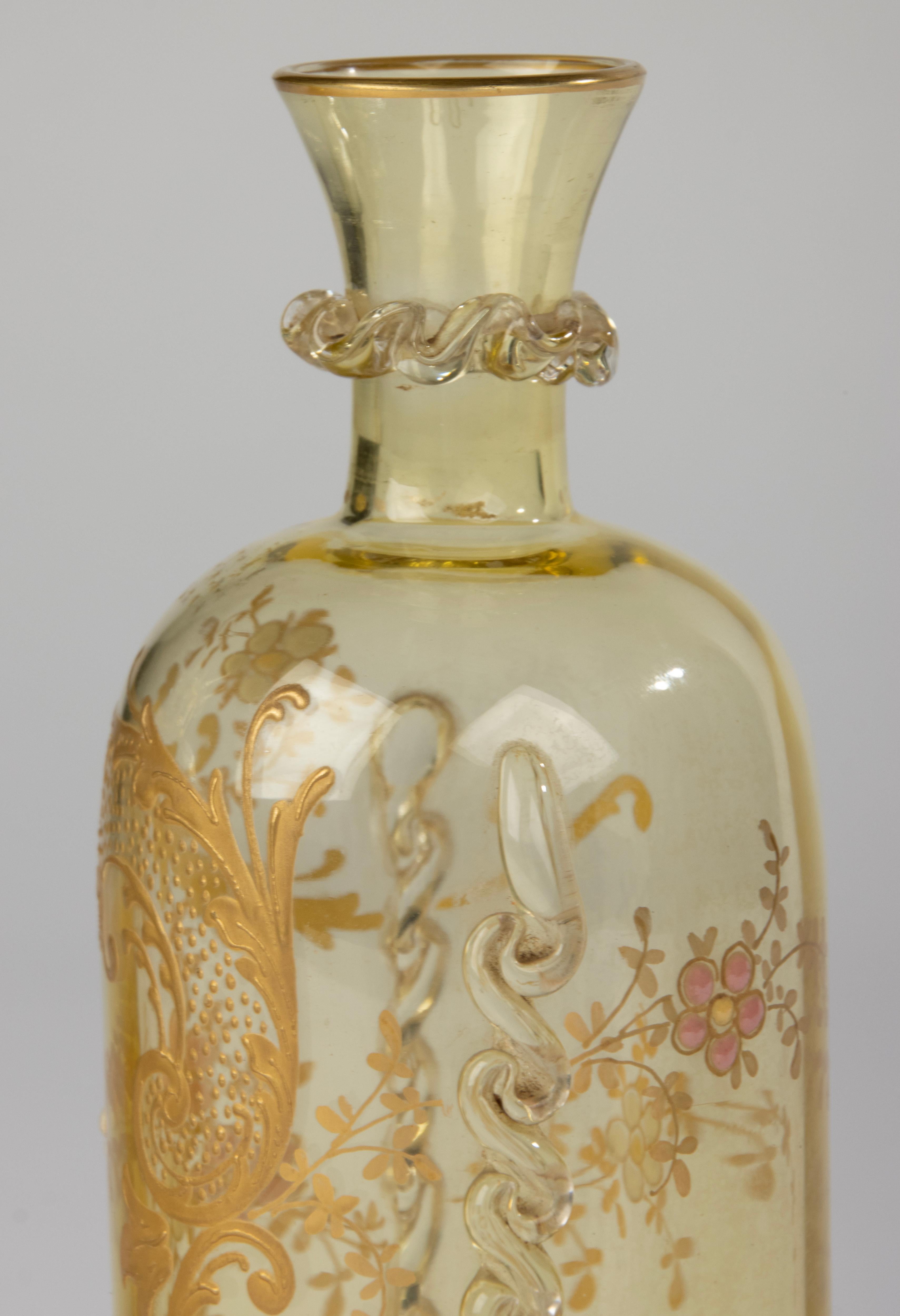 Ensemble de 2 vases en verre ancien en vente 1