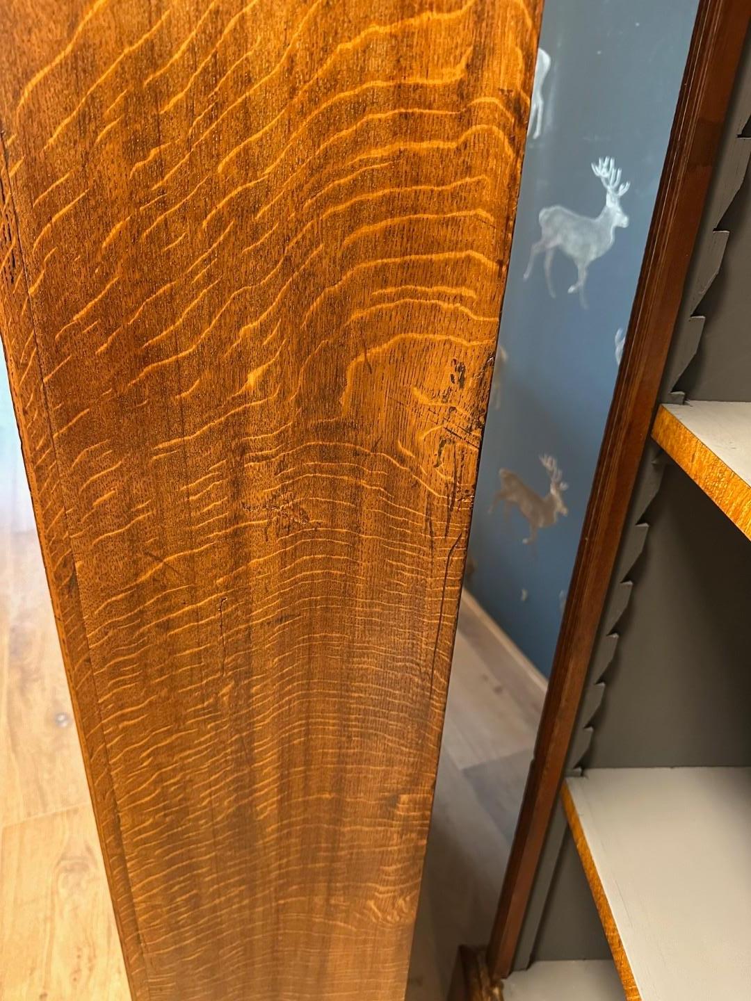 ensemble de 2 bibliothèques ouvertes antiques en vente 3