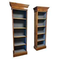 ensemble de 2 bibliothèques ouvertes antiques