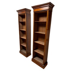 Set of 2 Vintage open bookcases