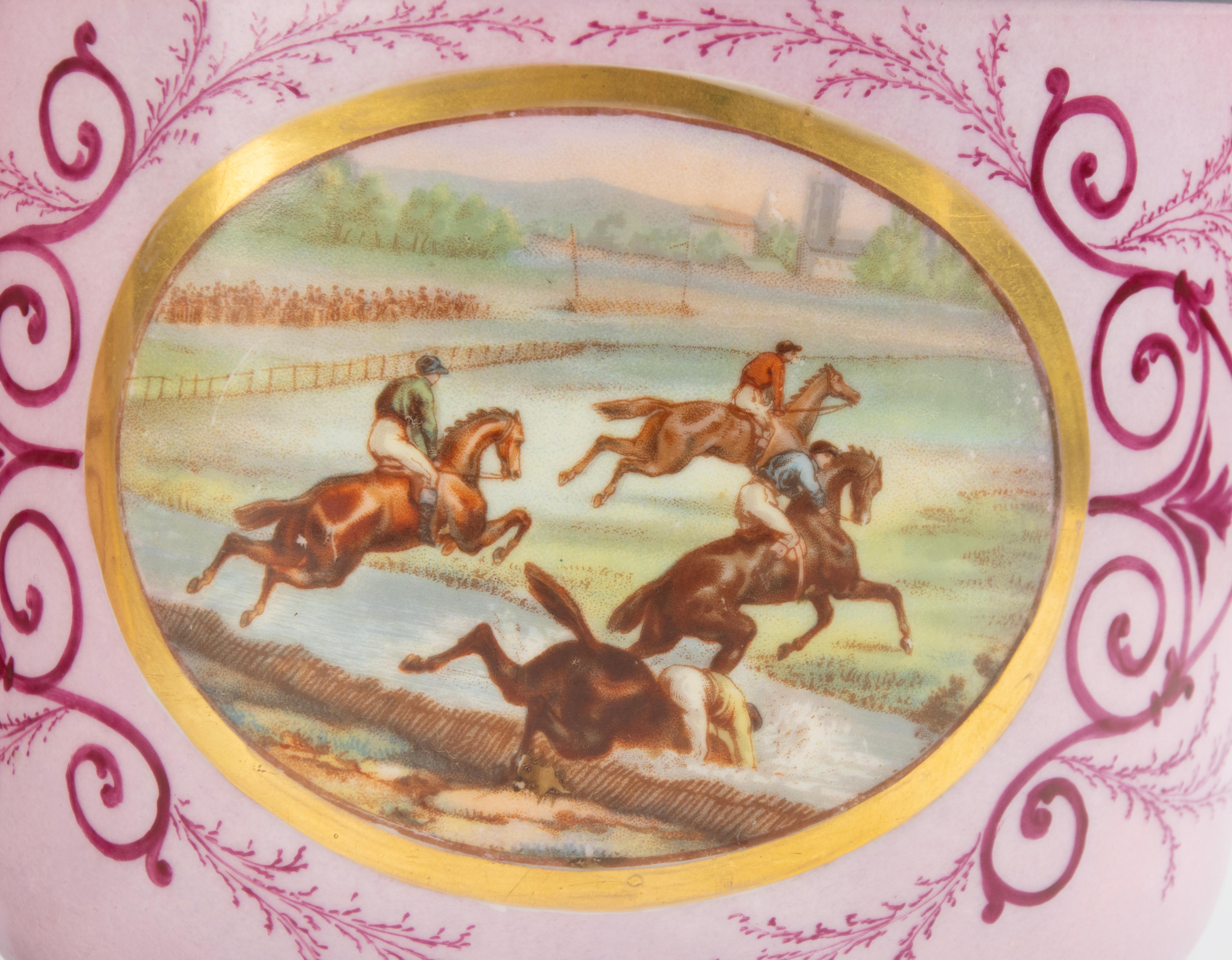 Set di 2 antiche cachepot in porcellana - circa 1890 - Vieux Bruxelles in vendita 6