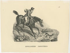 Set of 2 Antique Prints of English Horses