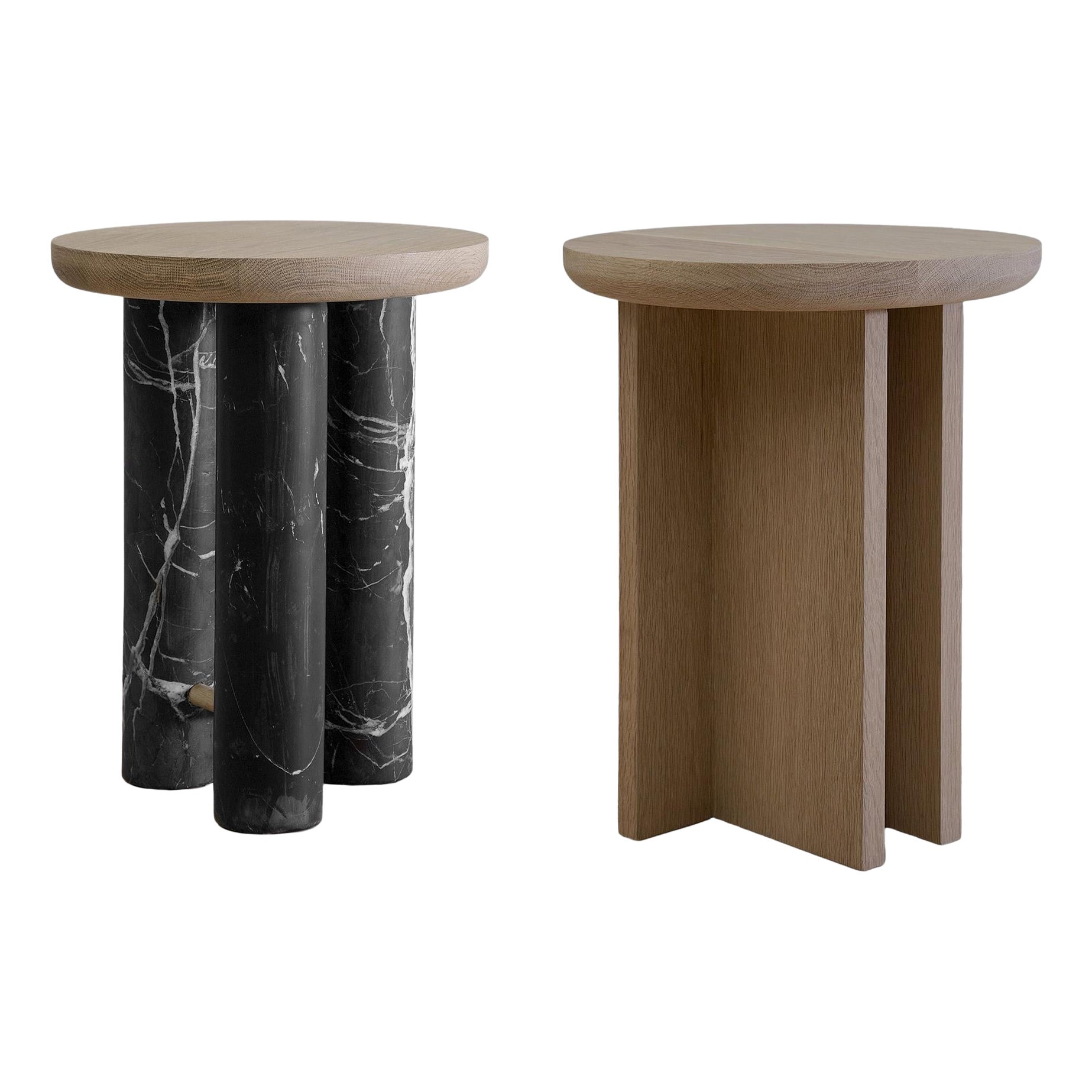 Set of 2 Antropología Side Tables by Raúl De La Cerda