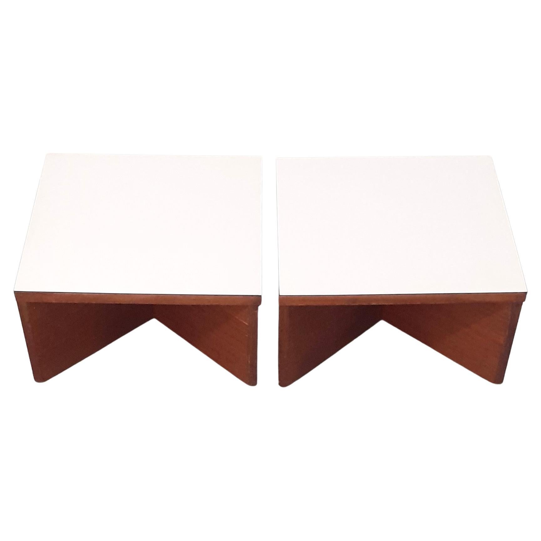 Set of 2 Aquilon Teak Side Table by Pierre Guariche, Les Huchers-Minvielle, 1960