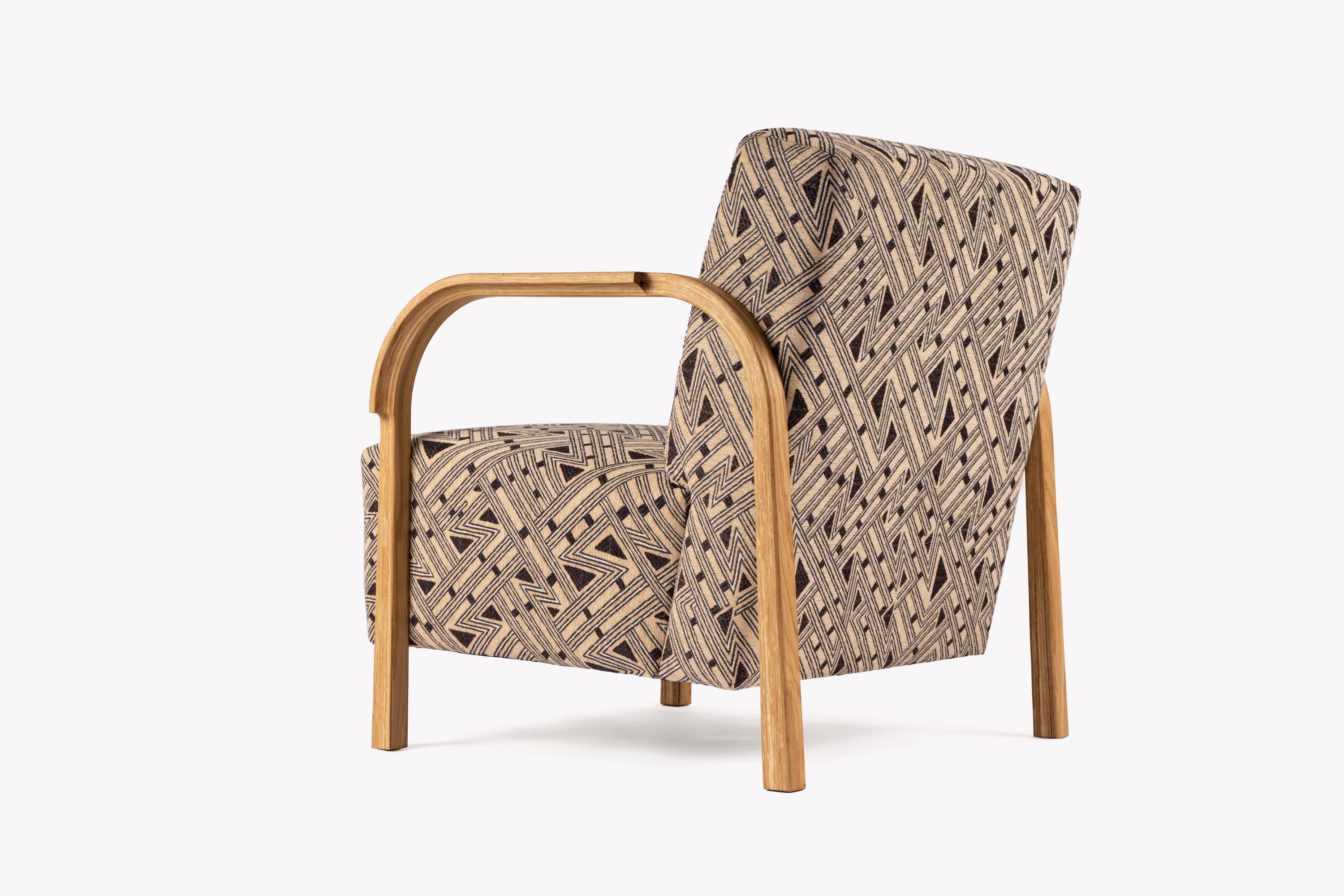 Danish Set Of 2 ARCH JENNIFER SHORTO / Kongaline & Seafoam Lounge Chairs by Mazo Design For Sale