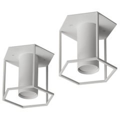 Set di 2 lampade da soffitto Archi Hex White by +kouple