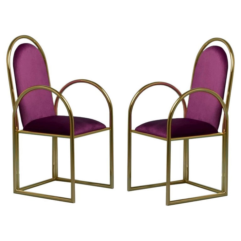 Set of 2 Arco Chairs by Houtique For Sale