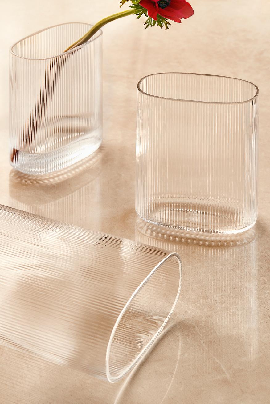 Glass Set of 2 Arctic Vases by Warm Nordic