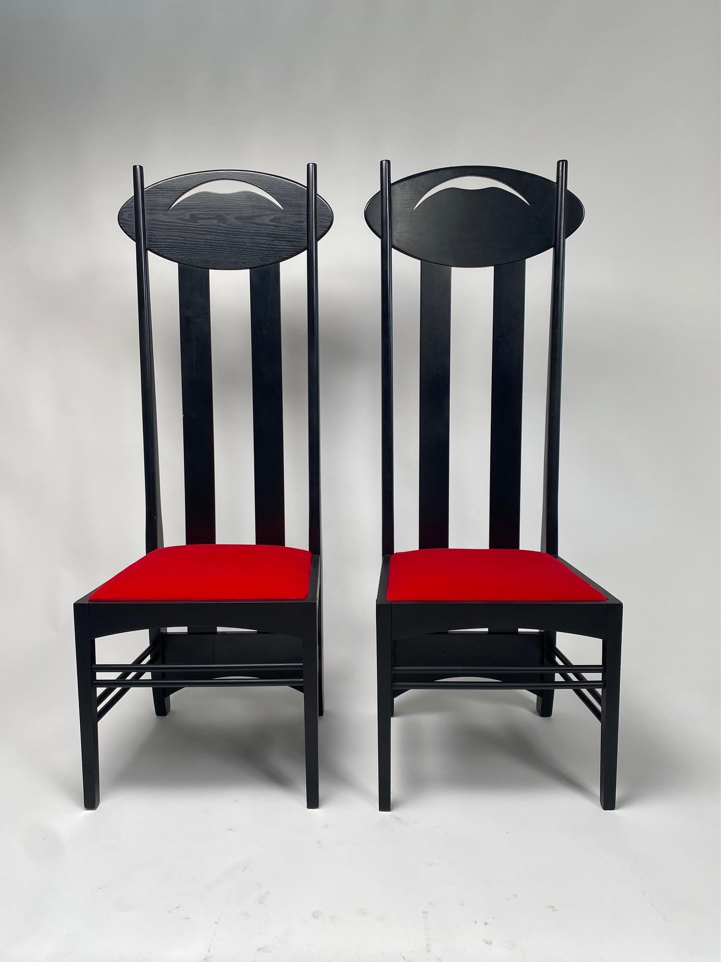 Ensemble de 2 chaises Argyle de Charles R Mackintosh pour Atelier International en vente 5