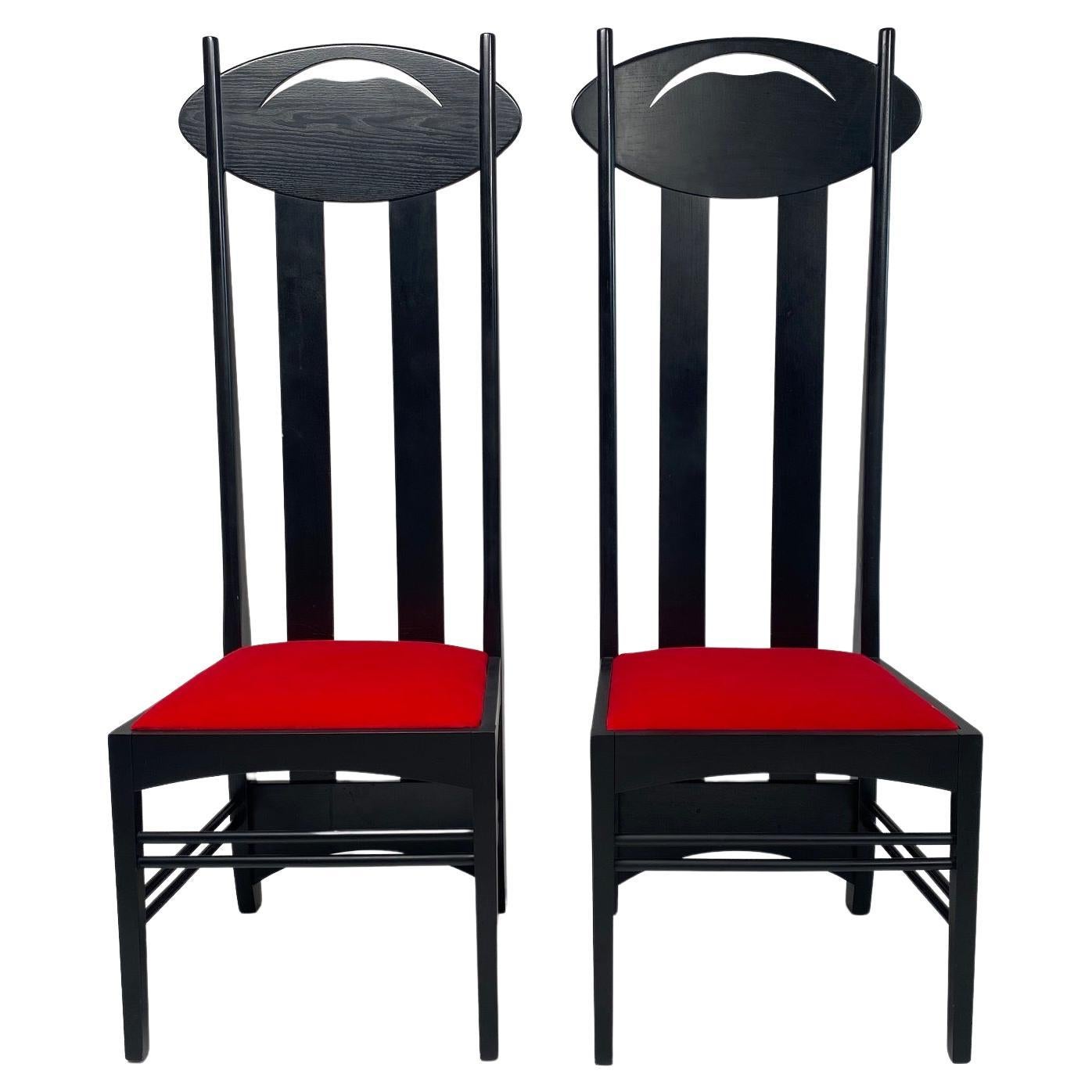 Set of 2 Argyle Chairs by Charles R Mackintosh for Atelier International For Sale