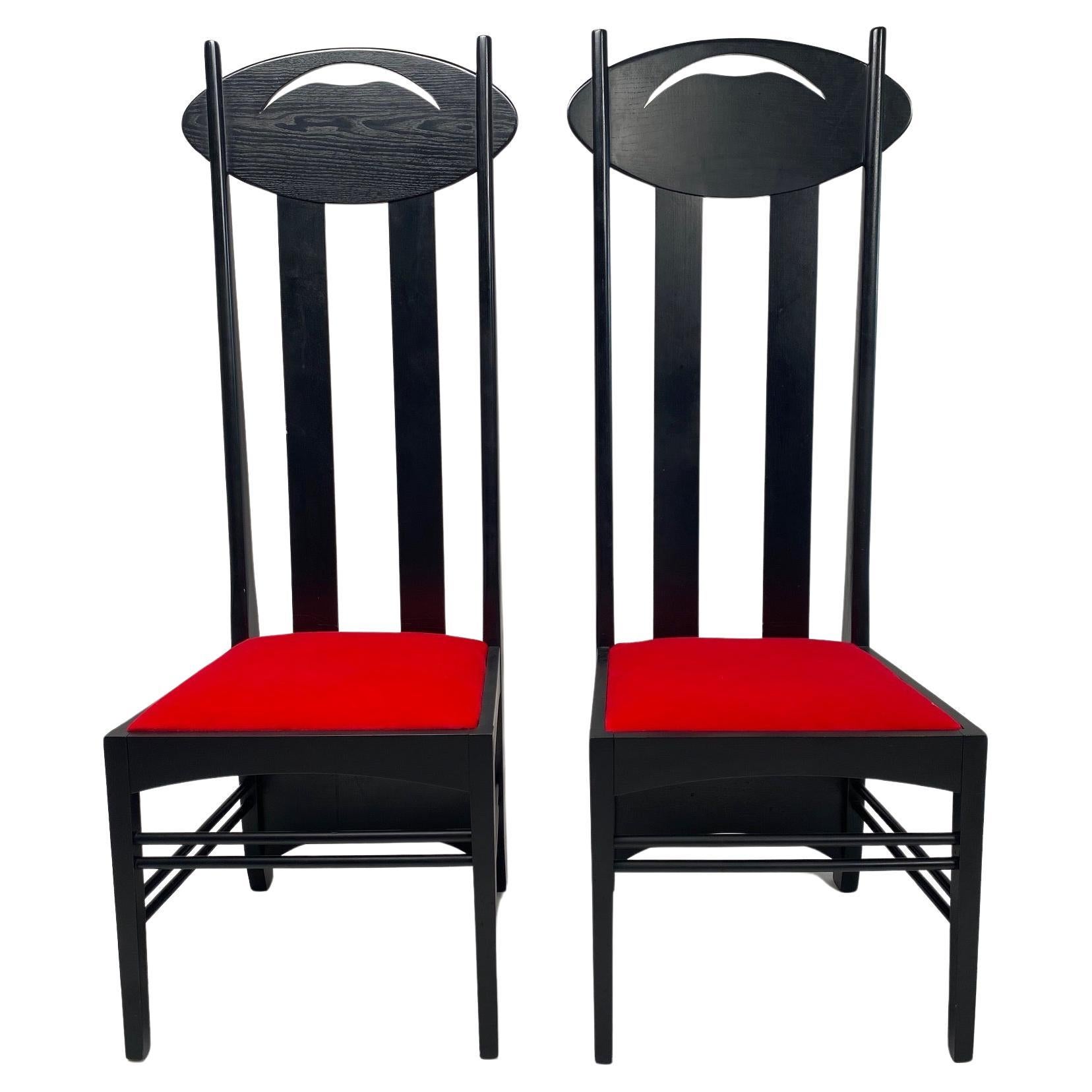Set of 2 Argyle Chairs by Charles R Mackintosh for Atelier International