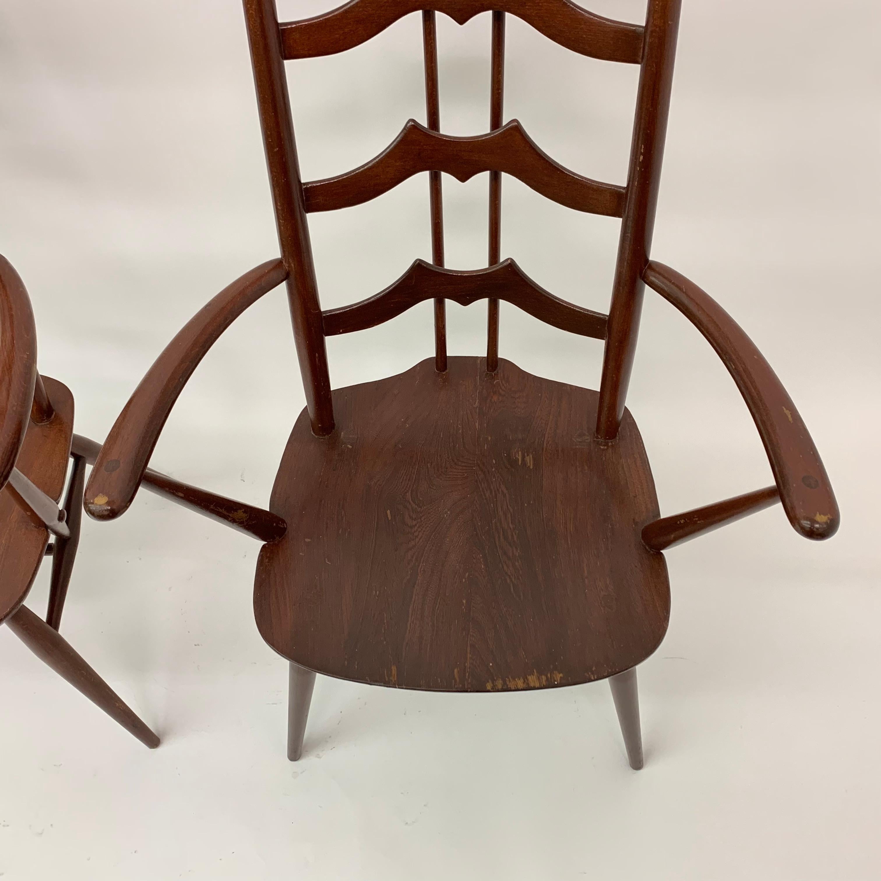 Set of 2 arm chairs by  Lucian Randolph Ercolani for Ercol , 1950’s For Sale 5