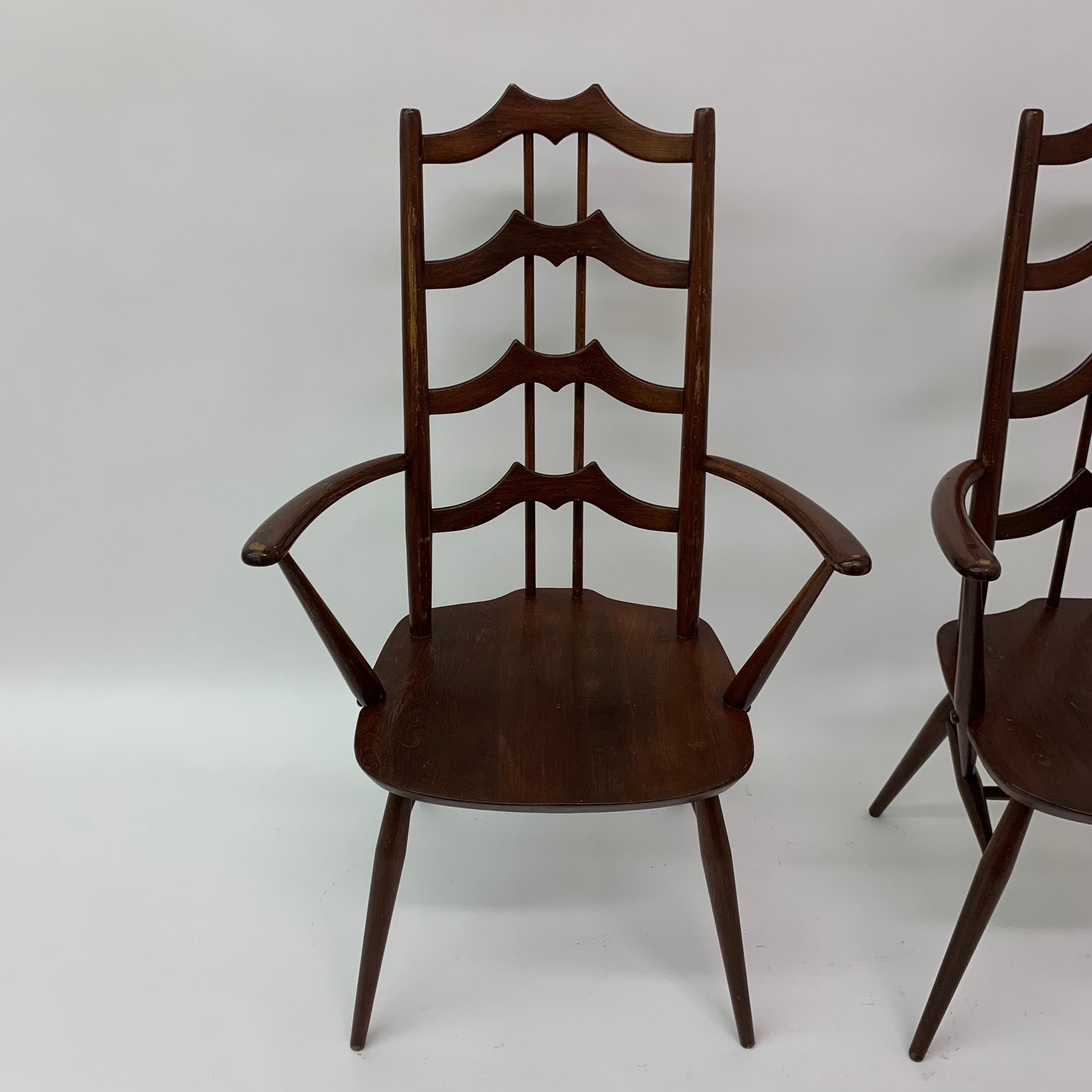 Set of 2 arm chairs by  Lucian Randolph Ercolani for Ercol , 1950’s In Good Condition For Sale In Delft, NL