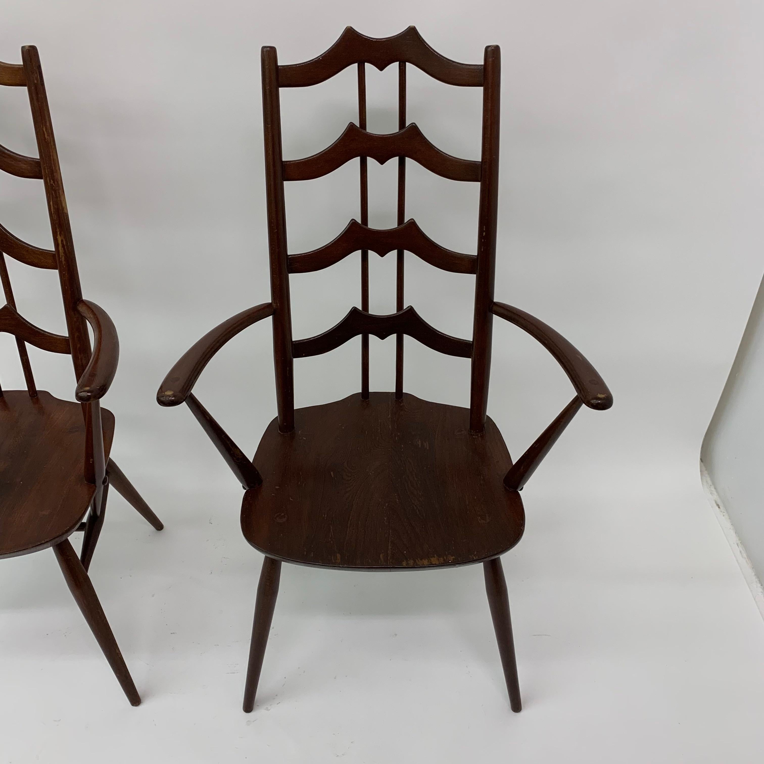 Mid-20th Century Set of 2 arm chairs by  Lucian Randolph Ercolani for Ercol , 1950’s For Sale