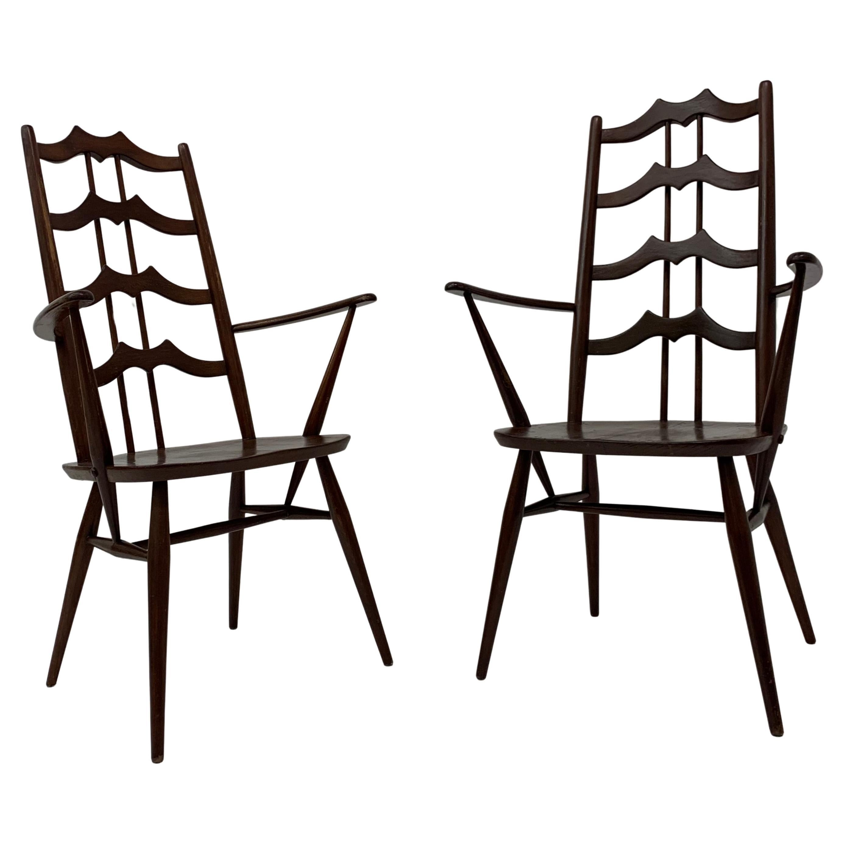 Set of 2 arm chairs by  Lucian Randolph Ercolani for Ercol , 1950’s