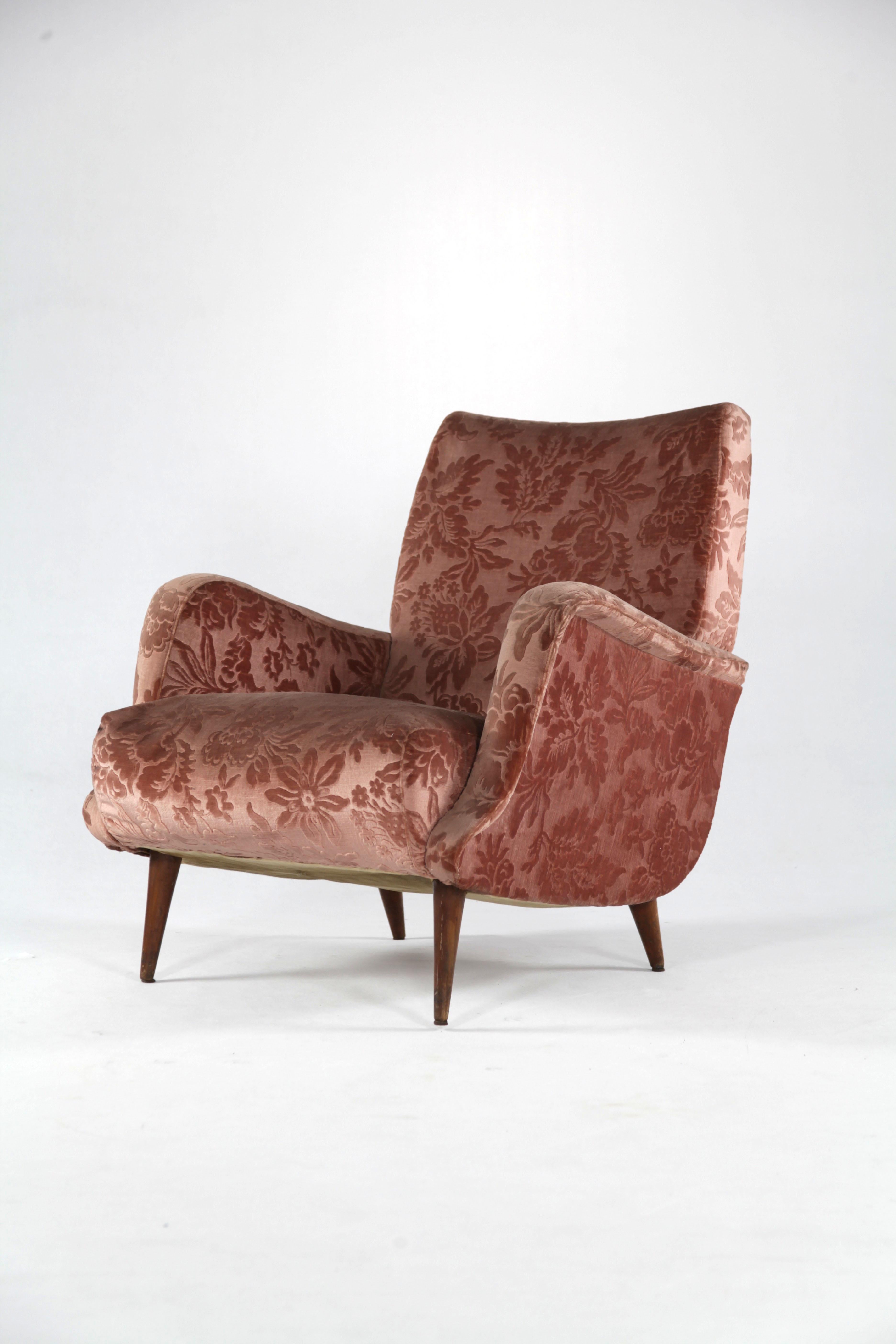 Set aus 2 Sesseln und einem Sofa aus der Serie „806“ von Carlo de Carli, Cassina (Italienisch) im Angebot
