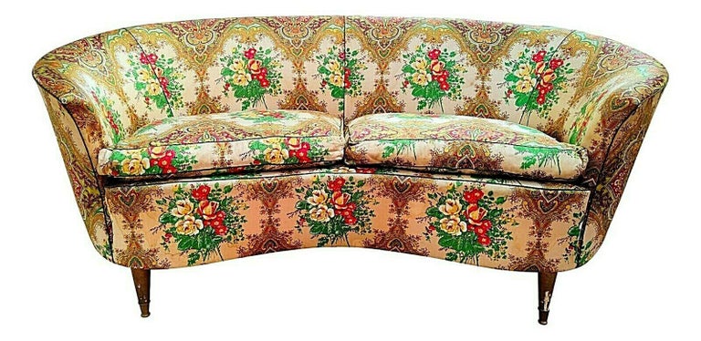 Italian Set of 2 Armchairs and a Sofa Design Gio Ponti for Casa E Giardino, 1940s For Sale