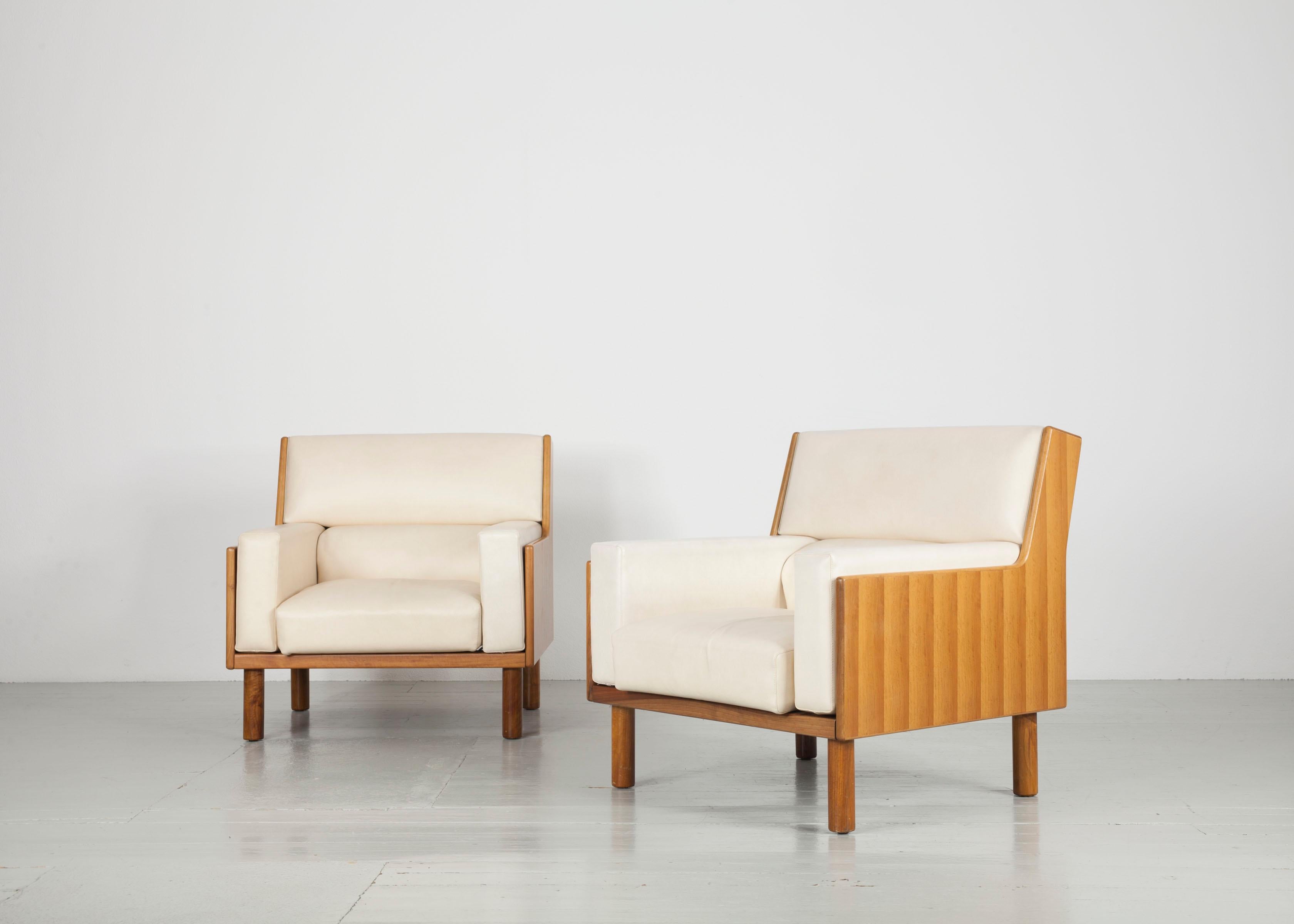 Set of 2 Armchairs and Couch, Manufactured by Anonima Castelli Bologna, 1950s For Sale 1