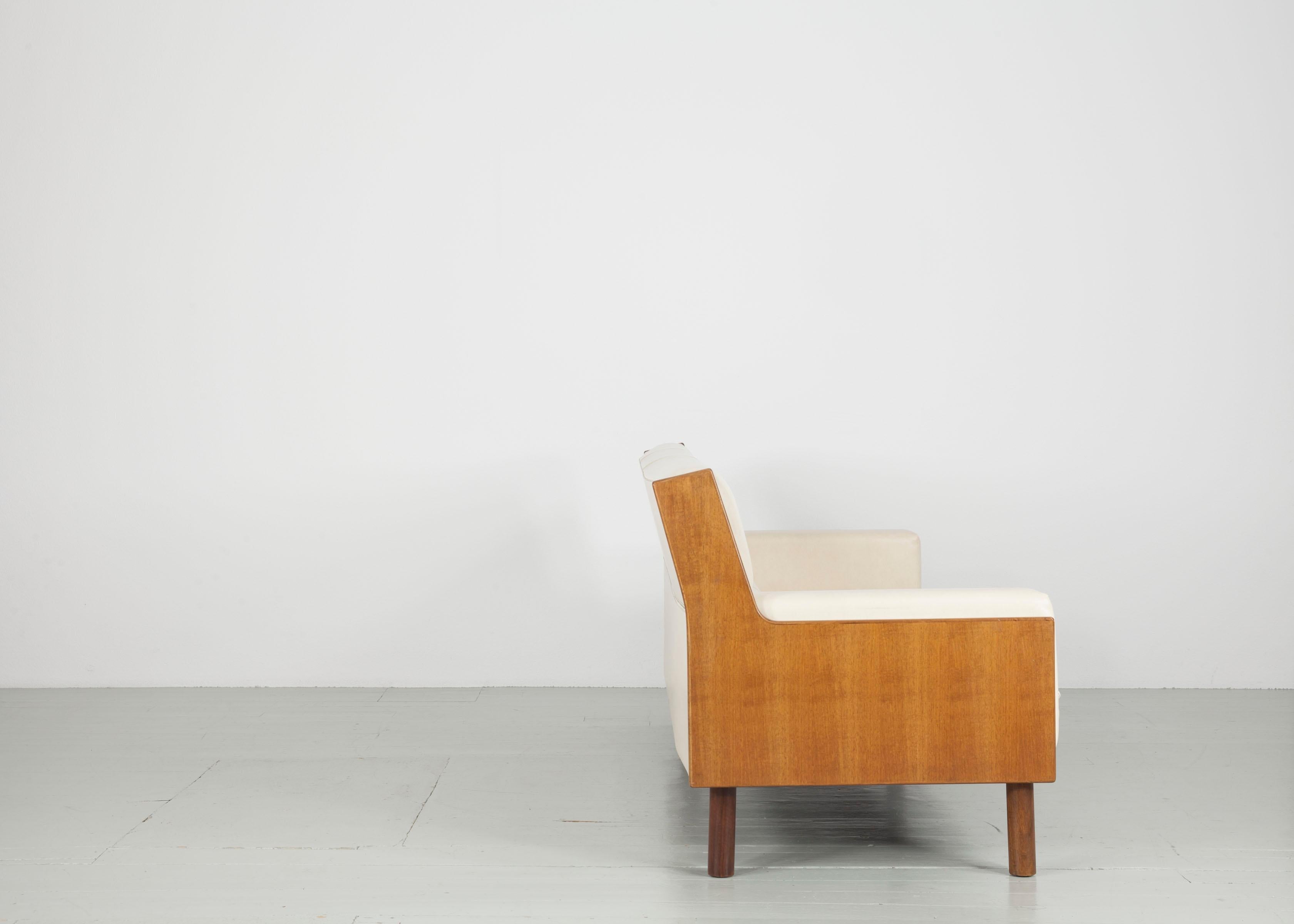 Set aus 2 Sesseln und Couch, hergestellt von Anonima Castelli Bologna, 1950er Jahre (Moderne der Mitte des Jahrhunderts) im Angebot